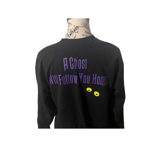Disney World Haunted Mansion A Ghost Will Follow You Home Sweatshirt Size Medium - Picture 8 of 14